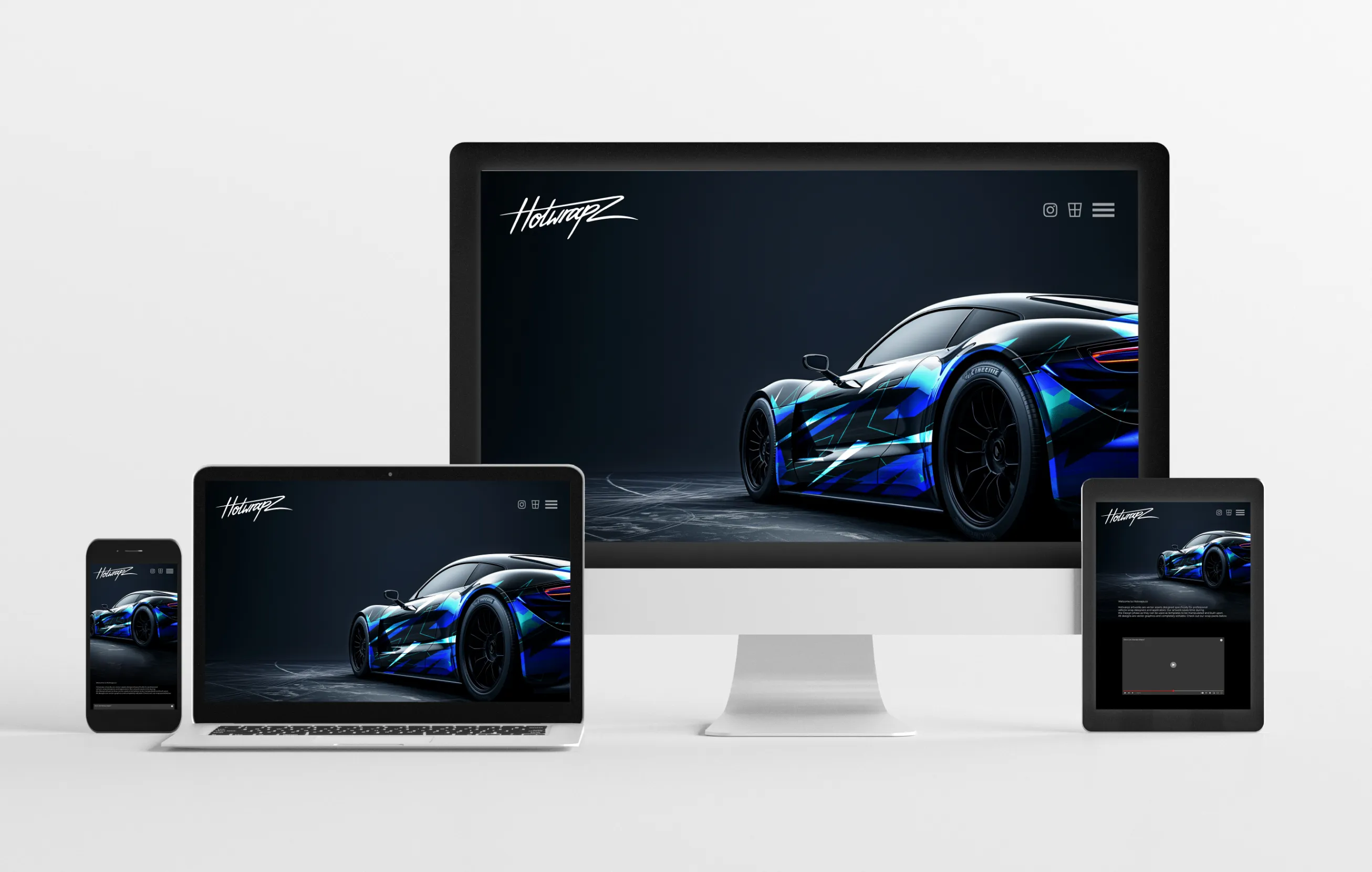 Hotwrapz Concept On Multiple Devices