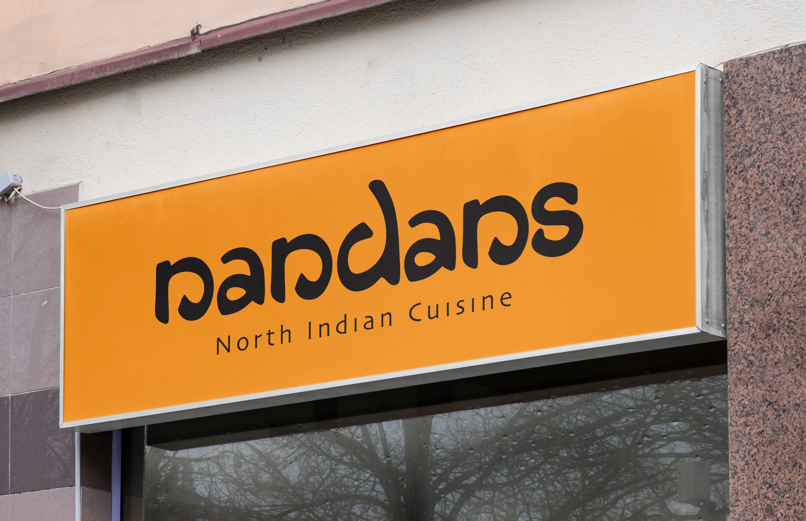 Nandans North Indian Cuisine Logo Sign